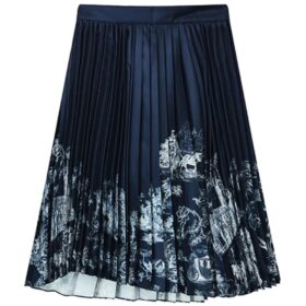 Jupe longue décontractée « Navy White »