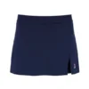 Jupe-short de tennis à fente bleu marine pour femme