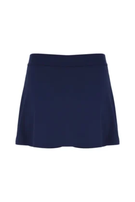 Jupe-short de tennis à fente bleu marine pour femme