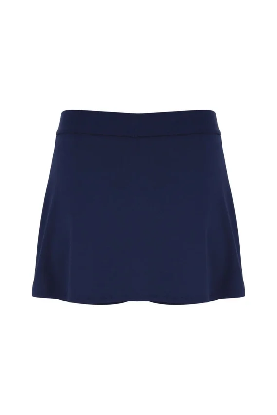 Jupe-short de tennis à fente bleu marine pour femme