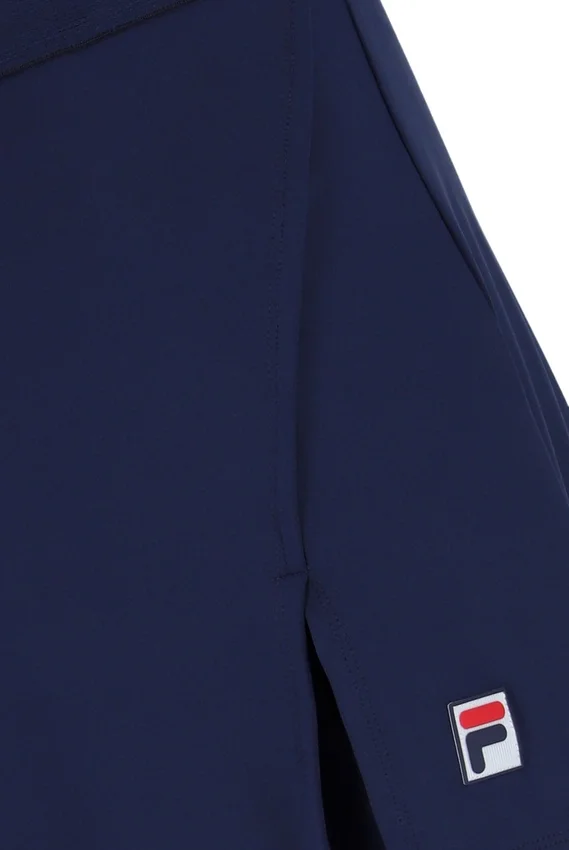 Jupe-short de tennis à fente bleu marine pour femme