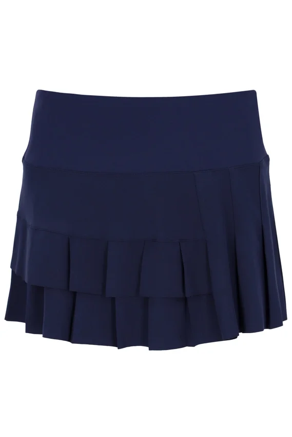 Jupe-short plissée Alley bleu marine Fila