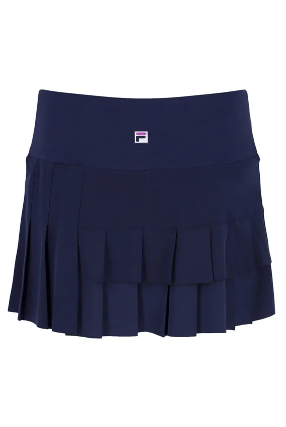 Jupe-short plissée Alley bleu marine Fila