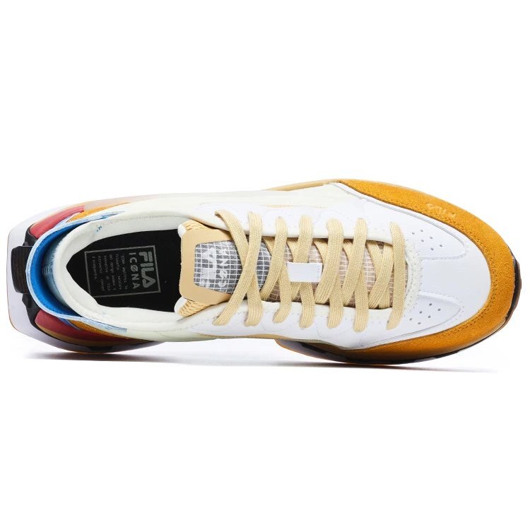 KM Shoes « Blanc Jaune Bleu »