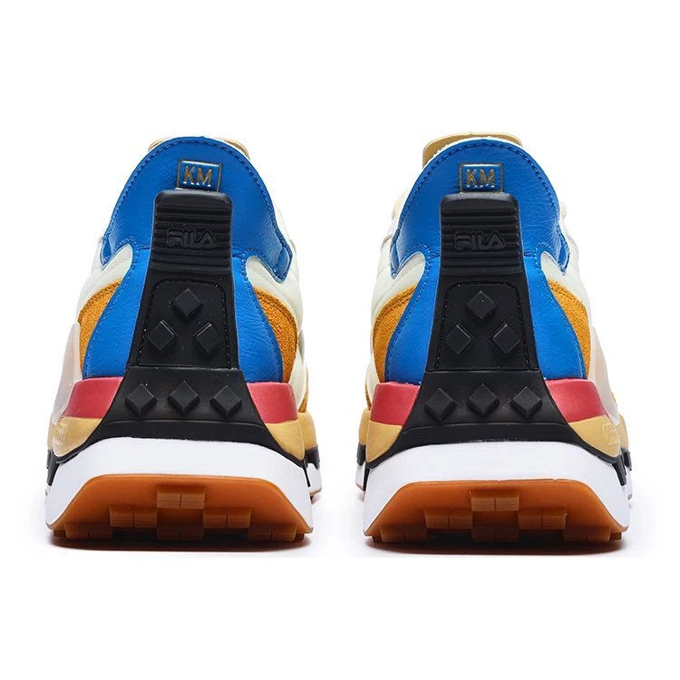 KM Shoes « Blanc Jaune Bleu »