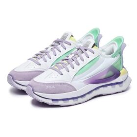 KM Shoes « Blanc, violet, aqua »