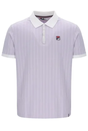 Lilas brumeux Polo rayé BB1 Classic Vintage