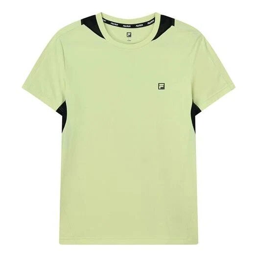 Logo imprimé, col rond, homme, jaune