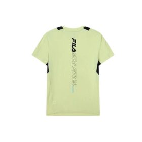 Logo imprimé, col rond, homme, jaune