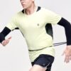 Logo imprimé, col rond, homme, jaune