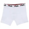 Lot de 2 boxers blancs à taille mi-haute pour homme