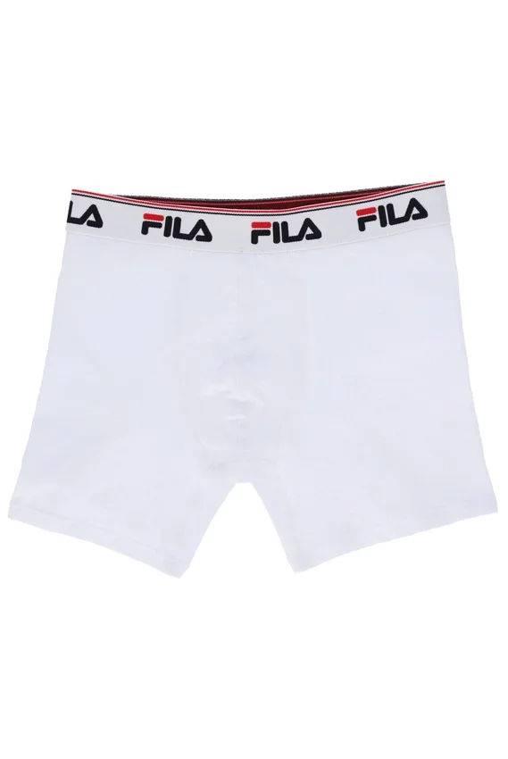 Lot de 2 boxers blancs à taille mi-haute pour homme