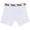 Lot de 2 boxers blancs à taille mi-haute pour homme