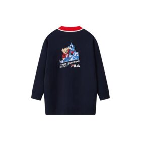 Manteau en maille « Navy Red »
