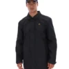 Manteau Sammy noir à fermeture éclair intégrale