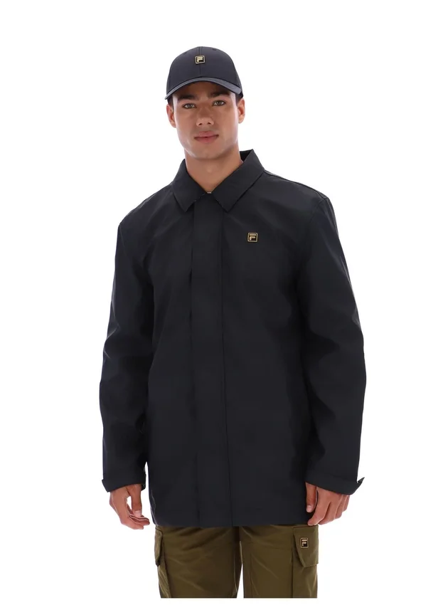 Manteau Sammy noir à fermeture éclair intégrale