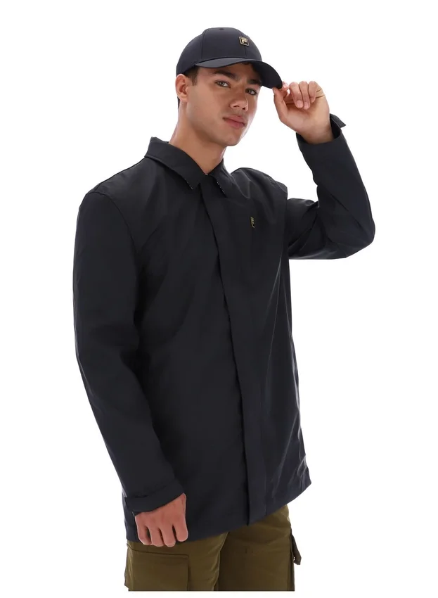 Manteau Sammy noir à fermeture éclair intégrale