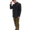 Manteau Sammy noir à fermeture éclair intégrale