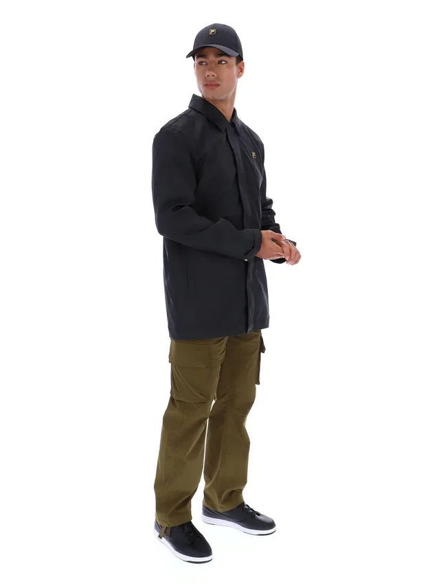 Manteau Sammy noir à fermeture éclair intégrale