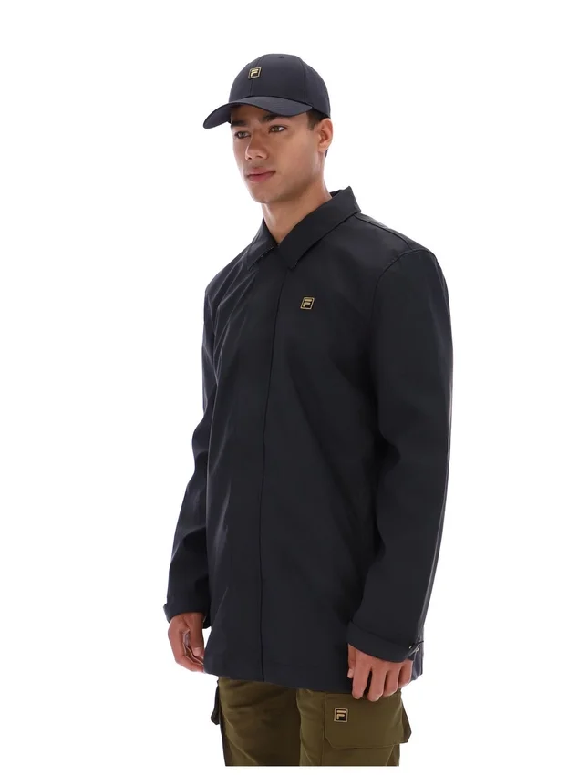 Manteau Sammy noir à fermeture éclair intégrale