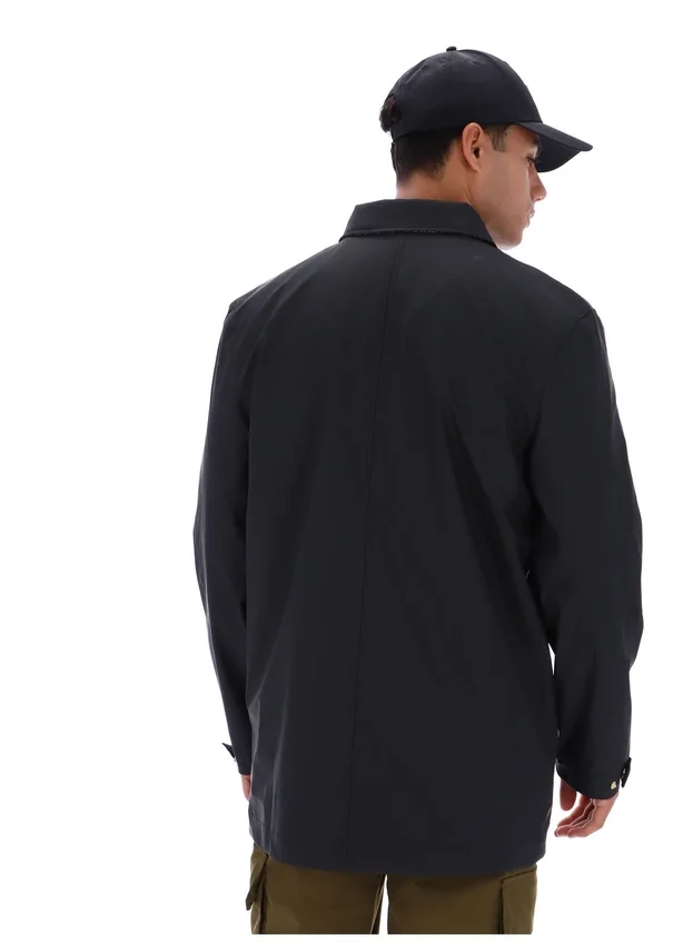 Manteau Sammy noir à fermeture éclair intégrale