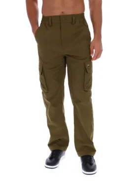 Pantalon cargo Oscar vert olive foncé