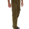Pantalon cargo Oscar vert olive foncé