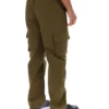 Pantalon cargo Oscar vert olive foncé