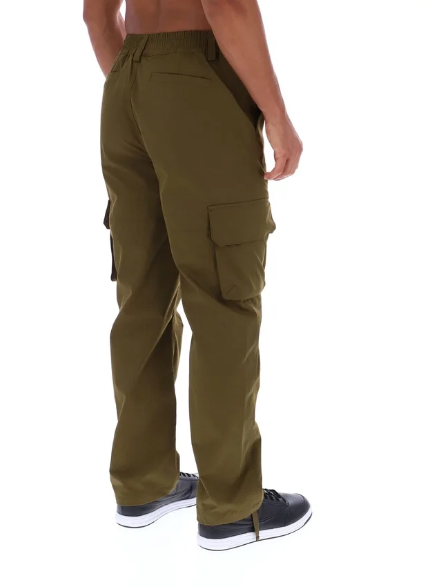 Pantalon cargo Oscar vert olive foncé