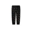 Pantalon décontracté en maille monogrammé pour homme, noir