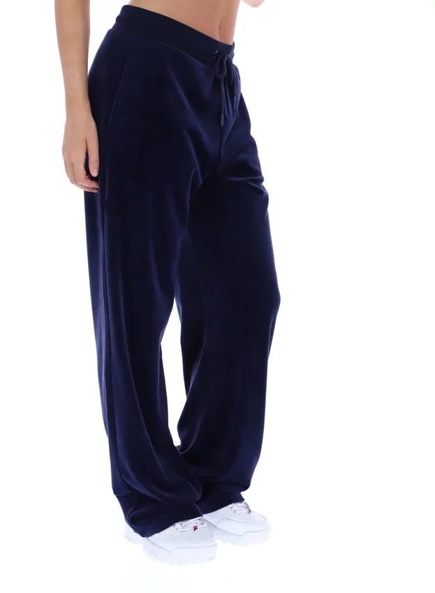 Pantalon de détente Fila Isabella à jambes larges, bleu marine