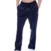 Pantalon de jogging droit en velours Fila bleu marine Fio