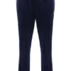 Pantalon de jogging droit en velours Fila bleu marine Fio