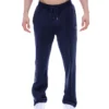 Pantalon de jogging droit en velours Fila bleu marine Fio
