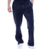 Pantalon de jogging droit en velours Fila bleu marine Fio
