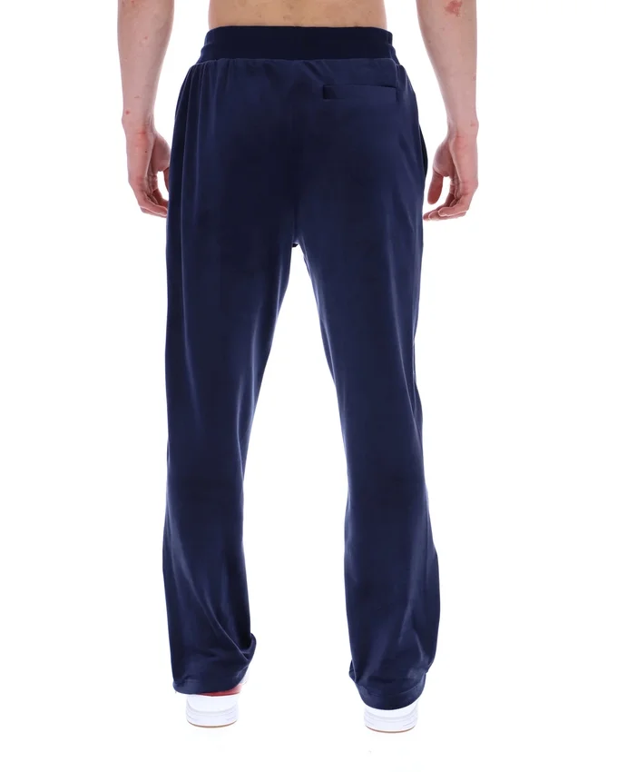 Pantalon de jogging droit en velours Fila bleu marine Fio