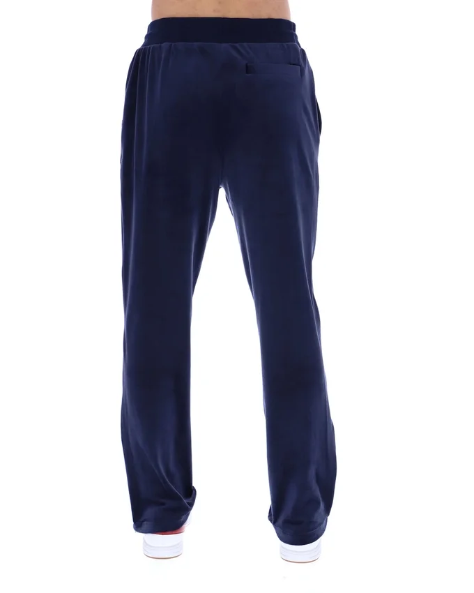 Pantalon de jogging droit en velours Fila bleu marine Fio