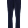 Pantalon de jogging droit en velours Fila bleu marine Fio