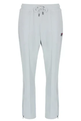 Pantalon de jogging droit en velours Fio bleu aube
