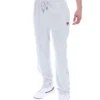 Pantalon de jogging droit en velours Fio bleu aube