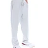 Pantalon de jogging droit en velours Fio bleu aube