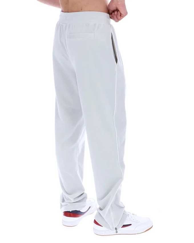 Pantalon de jogging droit en velours Fio bleu aube