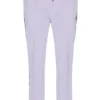 Pantalon de jogging droit en velours Fio « Misty Lilac »
