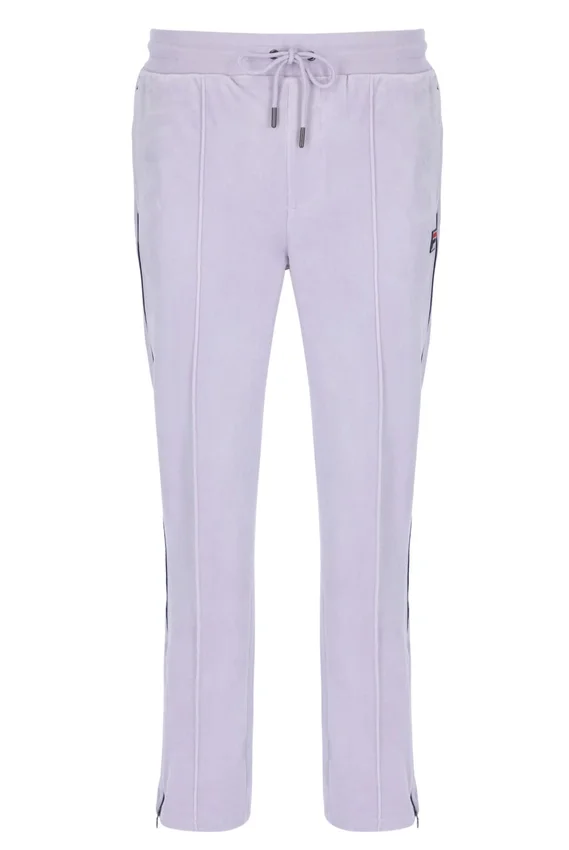 Pantalon de jogging droit en velours Fio « Misty Lilac »