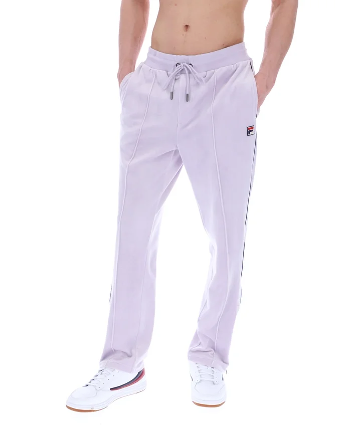 Pantalon de jogging droit en velours Fio « Misty Lilac »