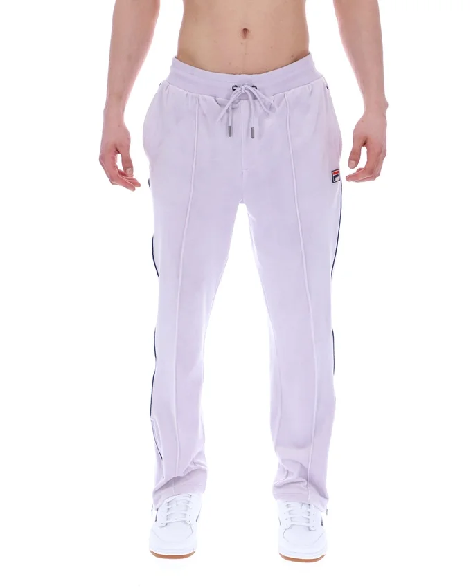 Pantalon de jogging droit en velours Fio « Misty Lilac »