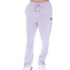 Pantalon de jogging droit en velours Fio « Misty Lilac »