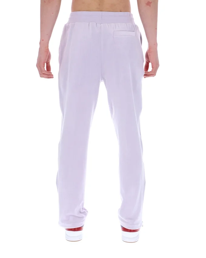 Pantalon de jogging droit en velours Fio « Misty Lilac »