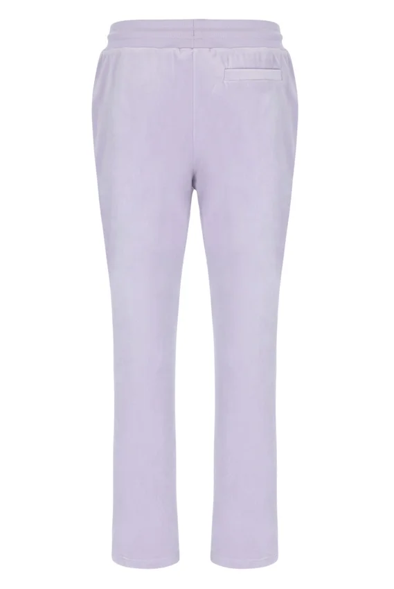 Pantalon de jogging droit en velours Fio « Misty Lilac »