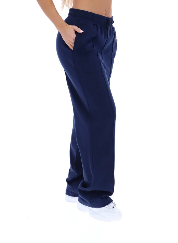 Pantalon de jogging Fila Jirina coupe décontractée bleu marine